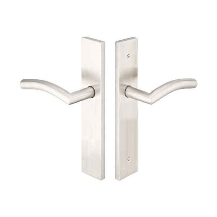 Emtek Emtek 11B5 Multi Point Lock Trim (Door Config #1) - Stainless Steel Plates, Modern Style (2" x 10"), Dummy Pair EMTEK-11B5-SS