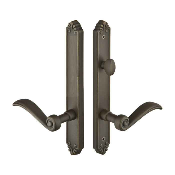 Emtek Emtek 1233 Multi Point Lock Trim (Door Config #2) - Lost Wax Cast Bronze Plates, Tuscany Style (1.5" x 11-1/8"), Non-Keyed American Style Thumbturn Inside EMTEK-1233