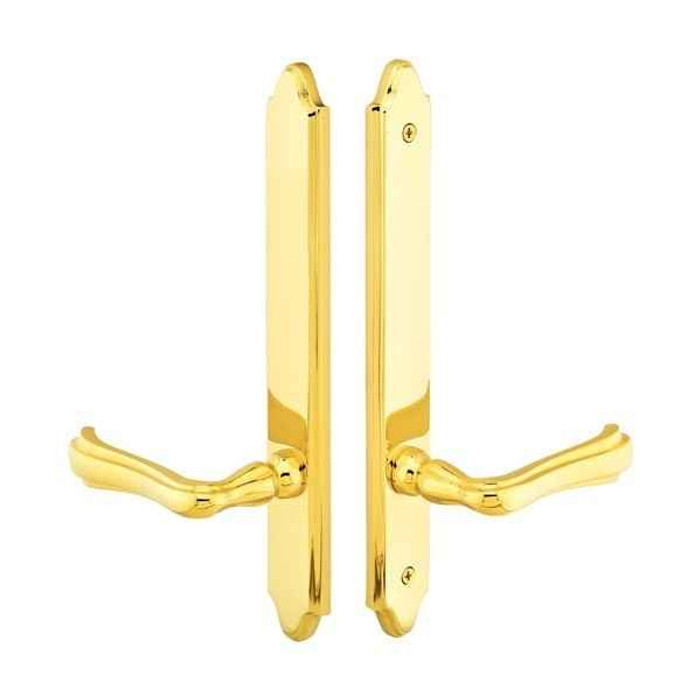 Emtek Emtek 1272 Multi Point Lock Trim (Door Config #2) - Brass Plates, Concord Style (1.5" x 11"), Non-Keyed Passage EMTEK-1272