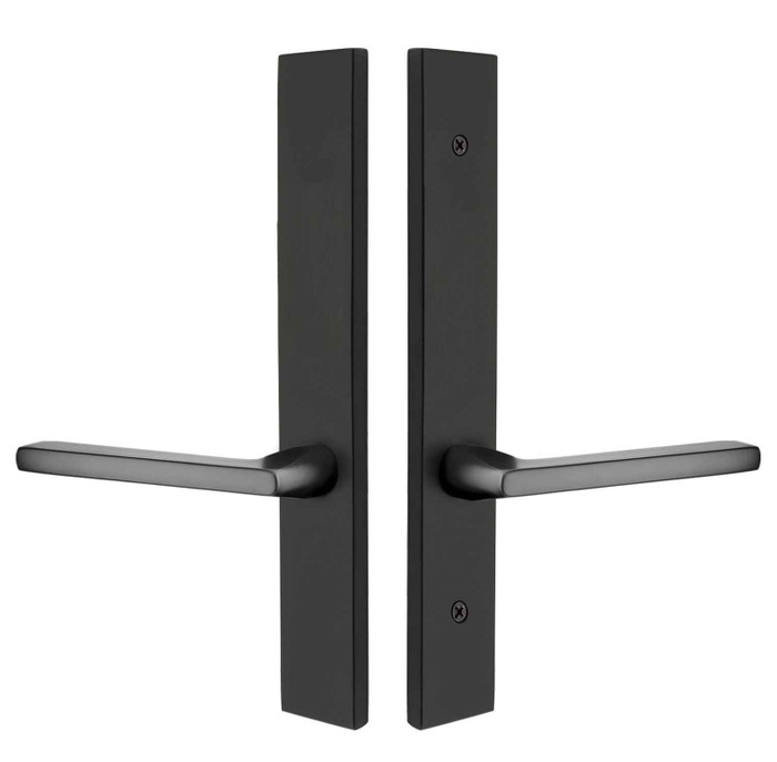 Emtek Emtek 12A2 Multi Point Lock Trim (Door Config #2) - Brass Plates, Modern Style (1.5" x 11"), Non-Keyed Passage EMTEK-12A2