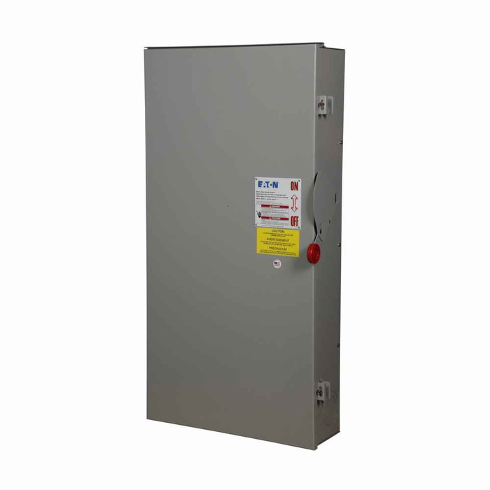 Eaton DH465URK Heavy duty single-throw non-fused safety switch, Single-throw, 400A, NEMA 3R, Painted galvanized steel, , Non-fusible, Four-pole, Four-wire, 125 at 240 Vac TD 3 Ph, 250 at 480 Vac TD 3 Ph, 350 at 600 Vac TD 3 Ph, 50 at 250 Vdc