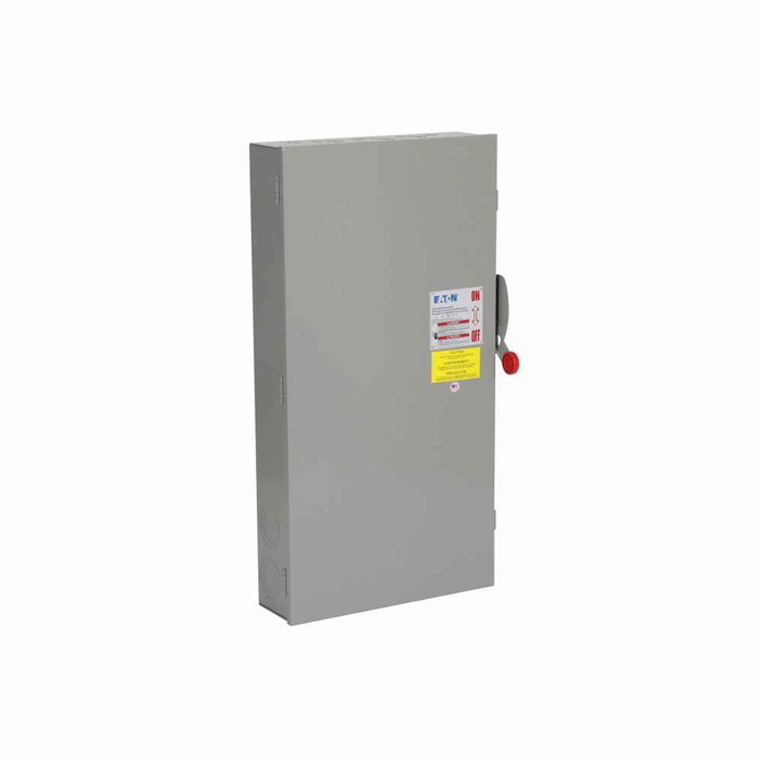 Eaton DH665UDK Heavy duty single-throw non-fused safety switch, Single-throw, 400A, NEMA 12, Painted galvanized steel, , Non-fusible, Six-pole, Six-wire, 125 at 240 Vac TD 3 Ph, 250 at 480 Vac TD 3 Ph, 350 at 600 Vac TD 3 Ph, 50 at 250 Vdc