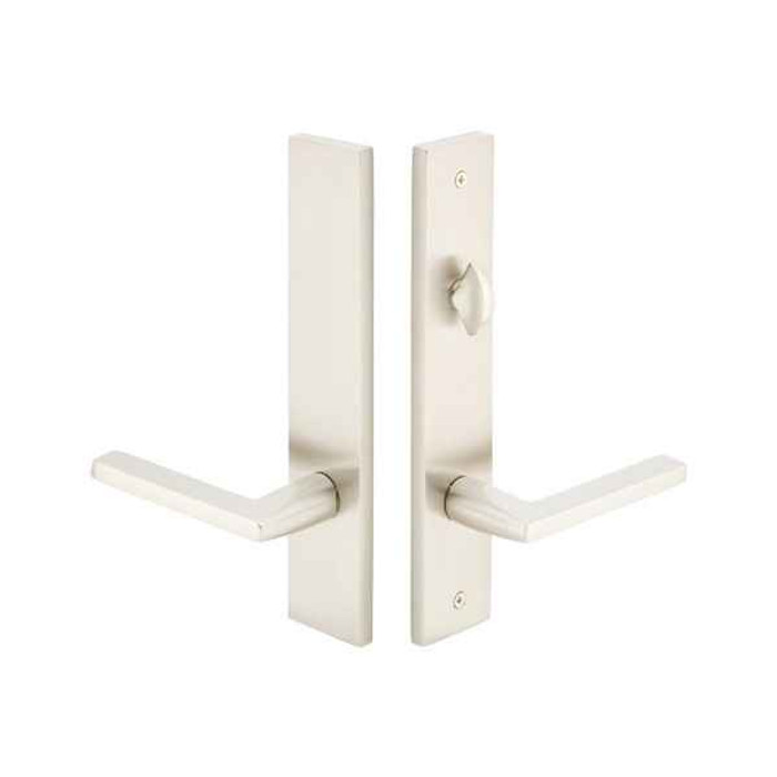 Emtek Emtek 13B3 Multi Point Lock Trim (Door Config #3) - Brass Plates, Modern Style (2" x 10"), Non-Keyed American Style Thumbturn Inside EMTEK-13B3