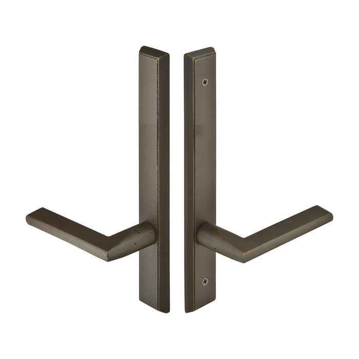 Emtek Emtek 1452 Multi Point Lock Trim (Door Config #4) - Sandcast Bronze Plates, Rectangular Style (1.5" x 11"), Non-Keyed Passage EMTEK-1452