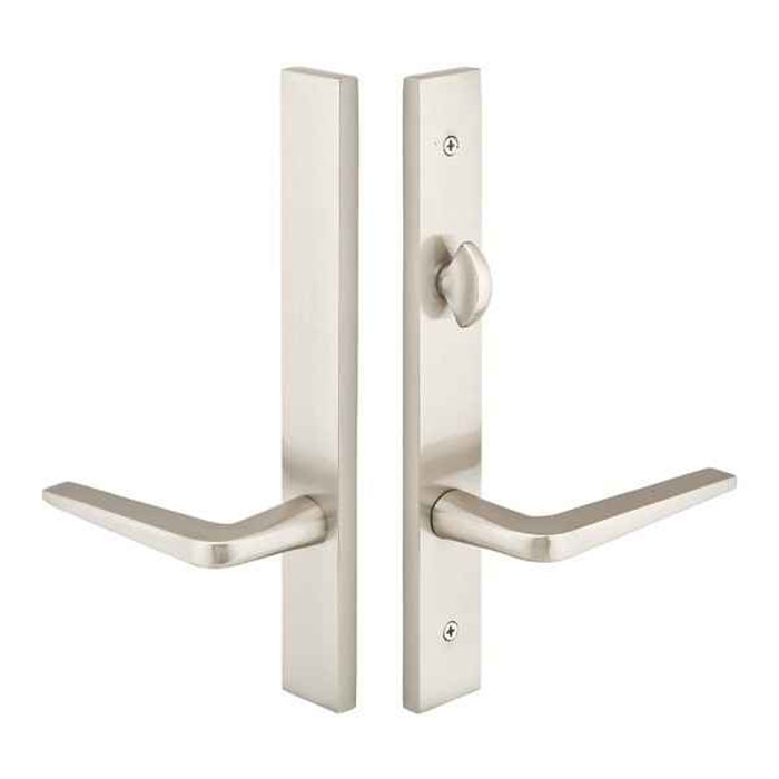 Emtek Emtek 14A3 Multi Point Lock Trim (Door Config #4) - Brass Plates, Modern Style (1.5" x 11"), Non-Keyed American Style Thumbturn Inside EMTEK-14A3