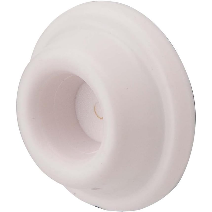 Ives 411R Adhesive Wall Bumper with Non-Marring White Rubber Construction