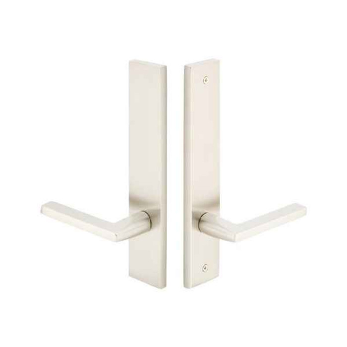 Emtek Emtek 14B5 Multi Point Lock Trim (Door Config #4) - Brass Plates, Modern Style (2" x 10"), Dummy Pair EMTEK-14B5