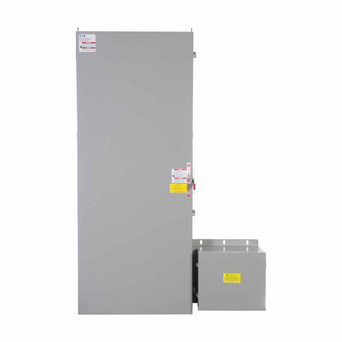 Eaton DT326SNURKLC quick connect heavy-duty double throw switch,Cam-Lok,600A,NEMA 3R,Three-pole,Series K,240V,Heavy-duty,Double throw,Upper switch: fusible with switched neutral/lower switch: unfused