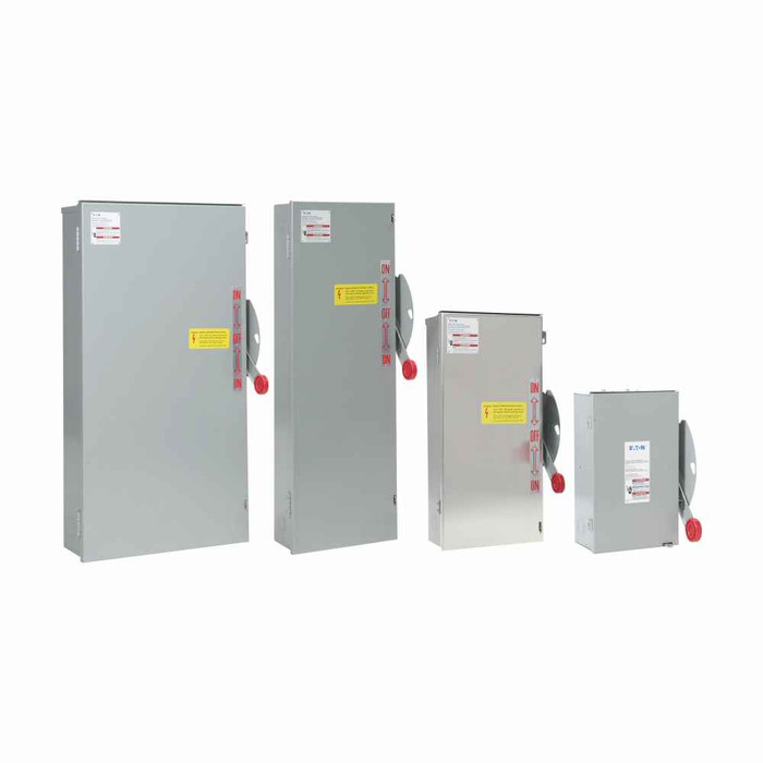 Eaton DT328NRK Heavy duty double-throw safety switch, 1200 A, NEMA 3R, Painted galvanized steel, Class L fuses, Fusible with neutral, Three-pole, Three-wire, K-series, 240 V