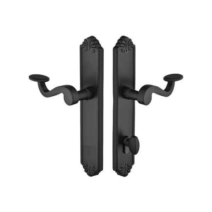 Emtek Emtek 1543 Multi Point Lock Trim (Door Config #5) - Lost Wax Cast Bronze Plates, Tuscany Style (2" x 10.5"), Non-Keyed American Style Thumbturn Inside EMTEK-1543