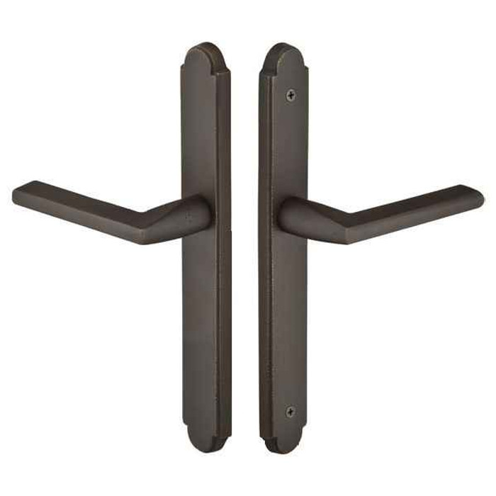 Emtek Emtek 1572 Multi Point Lock Trim (Door Config #5) - Brass Plates, Concord Style (1.5" x 11"), Non-Keyed Passage EMTEK-1572