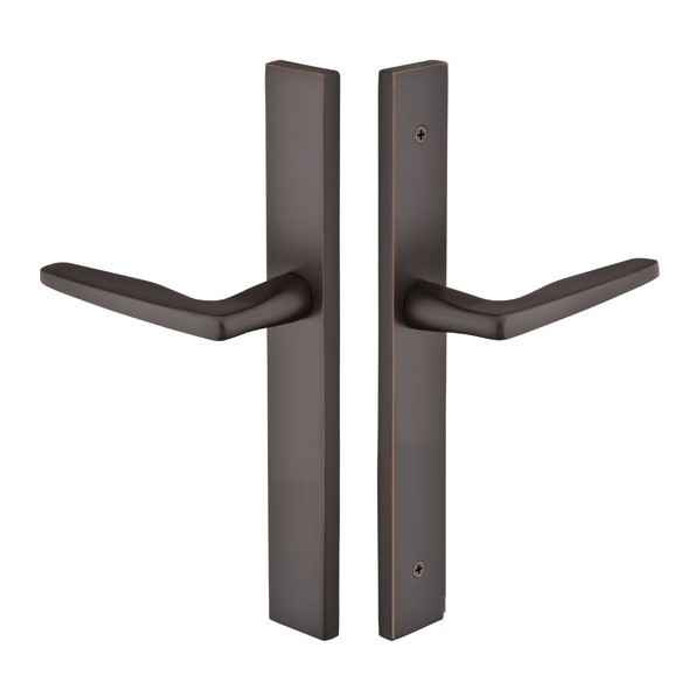Emtek Emtek 15A2 Multi Point Lock Trim (Door Config #5) - Brass Plates, Modern Style (1.5" x 11"), Non-Keyed Passage EMTEK-15A2