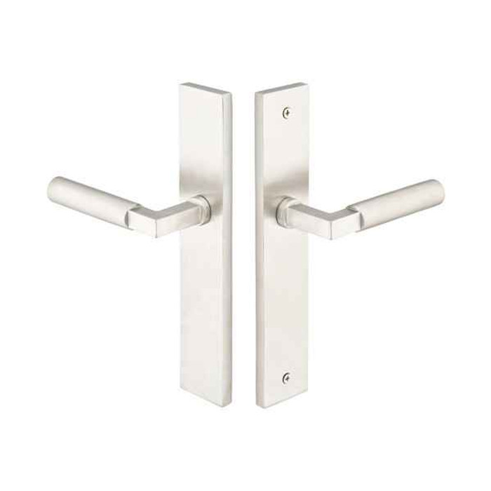 Emtek Emtek 15B2 Multi Point Lock Trim (Door Config #5) - Stainless Steel Plates, Modern Style (2" x 10"), Non-Keyed Passage EMTEK-15B2-SS