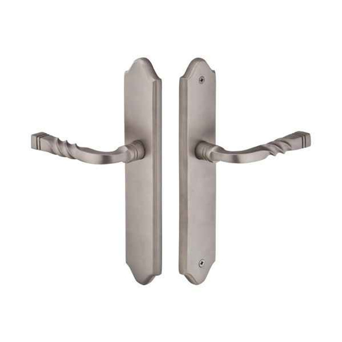 Emtek Emtek 1682 Multi Point Lock Trim (Door Config #6) - Brass Plates, Concord Style (2" x 10.5"), Non-Keyed Passage EMTEK-1682
