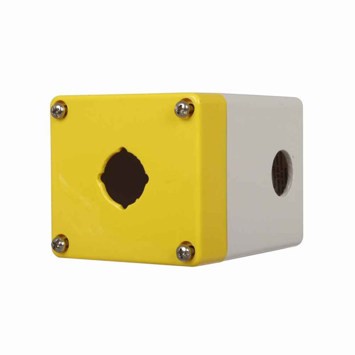 Eaton E22CDP1Y E22 Pushbutton, 22.5 mm, Non-metallic Heavy-Duty, NEMA 4, 4X, 13, Polycarbonate