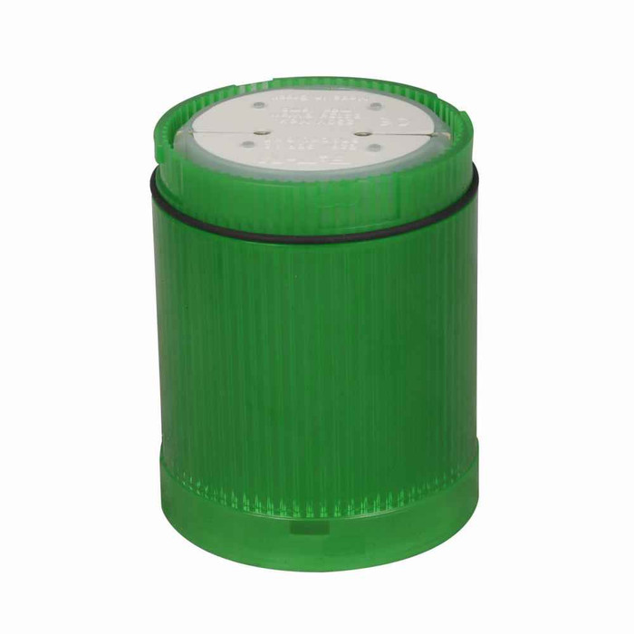 Eaton E26B3V3 E26 stacklight module, Incandescent Light Module, Standard or Flashing, 48 Vac/dc, Green incandescent