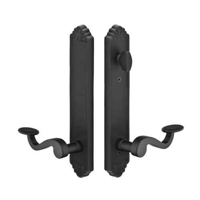 Emtek Emtek 1746 Multi Point Lock Trim (Door Config #7) - Lost Wax Cast Bronze Plates, Tuscany Style (1.5" x 11"), Non-Keyed American Style Thumbturn Inside, Fixed Handles EMTEK-1746