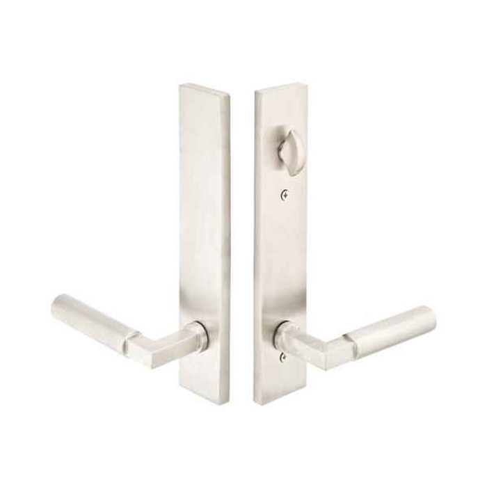 Emtek Emtek 17B3 Multi Point Lock Trim (Door Config #7) - Stainless Steel Plates, Modern Style (2" x 10"), Non-Keyed American Style Thumbturn Inside EMTEK-17B3-SS