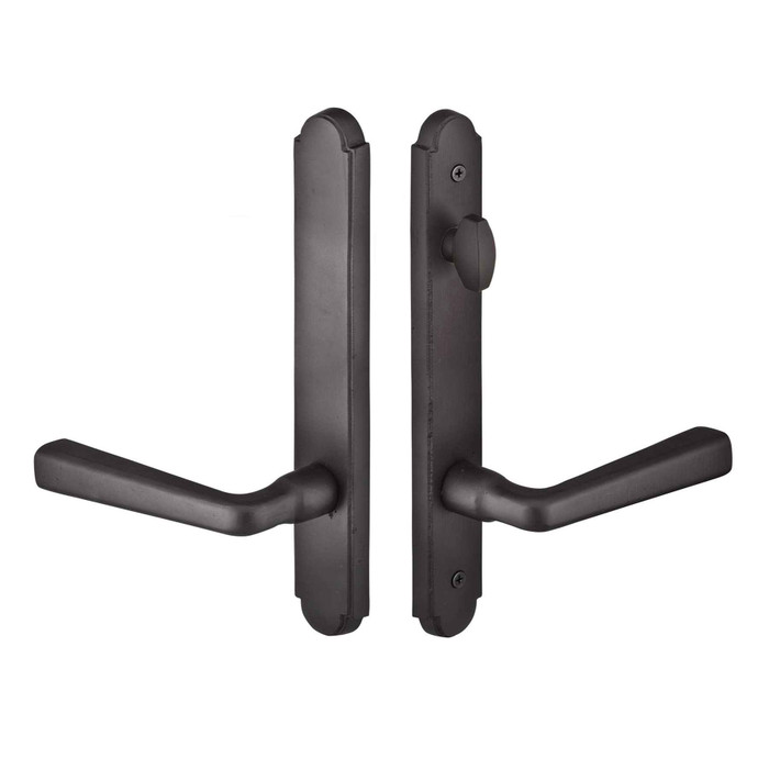Emtek Emtek 1813 Multi Point Lock Trim (Door Config #8) - Sandcast Bronze Plates, Arched Style (1.5" x 11"), Non-Keyed American Style Thumbturn Inside EMTEK-1813