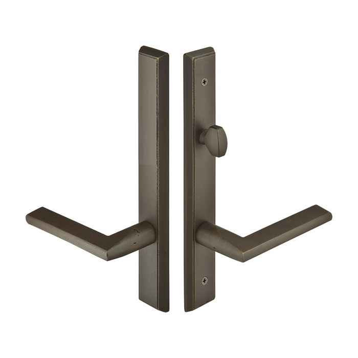 Emtek Emtek 1853 Multi Point Lock Trim (Door Config #8) - Sandcast Bronze Plates, Rectangular Style (1.5" x 11"), Non-Keyed American Style Thumbturn Inside EMTEK-1853