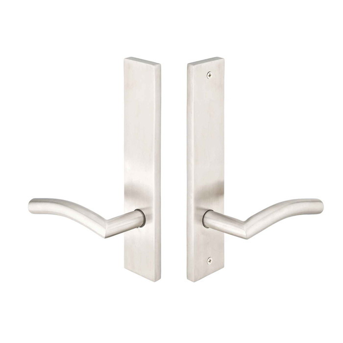 Emtek Emtek 18A2 Multi Point Lock Trim (Door Config #8) - Stainless Steel Plates, Modern Style (1.5" x 11"), Non-Keyed Passage EMTEK-18A2-SS