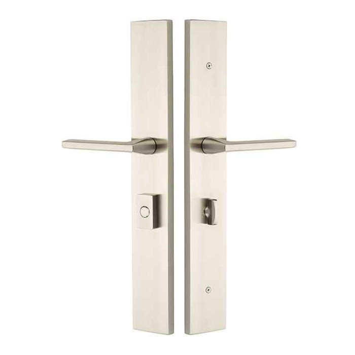 Emtek Emtek 1L1R13 Multi Point Lock Trim (Large Multi Point Entry Set) - Brass Plates, Modern Rectangular Style (2.5" x 17.5"), Non-Keyed American Style Thumbturn Inside EMTEK-1L1R13