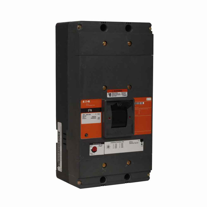 Eaton E2N360038W E2 mining electronic molded case circuit breaker, N-frame, E2N, Complete breaker, Digitrip 310 RMS, Electronic ALSI with maintenance mode trip, 500-2500A trip rating, Three-pole, 600A, 600 Vac, Without terminals, Mining