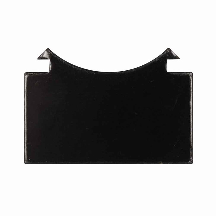 Eaton E30KM4 E30 pushbutton legend plate, E30 series, Square Multifunction Legend Plate, Black, Legend: Blank legend, Large, square