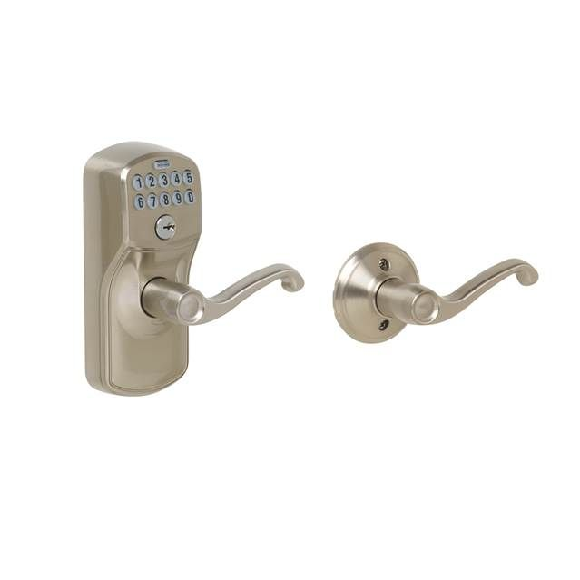 Schlage Residential FE575 Plymouth Keypad Entry Auto-Lock Leversets with Accent Lever