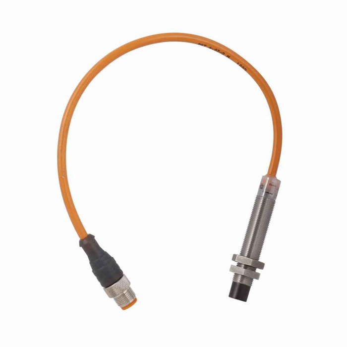 Eaton E57-12LE10-A1A E57 Two-Wire Series Tubular Inductive Proximity Sensor Enclosure, 0.47 dia, dist. 10 mm, 2-Wire AC, NC, 300 mA at 132 Vac, 3 Pin Dual Key Micro Connector, 20-132 Vac input, <3% of sensing distance accuracy, None, Non-embeddable