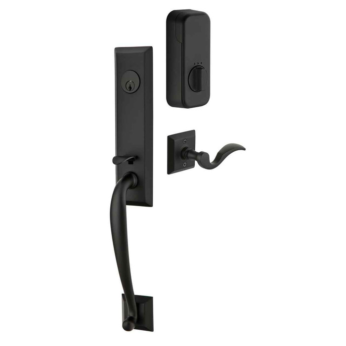 Emtek Emtek EMP4414 Adams Single Cylinder Entrance Handleset - Brass Tubular - EMPowered Upgrade EMTEK-EMP4414