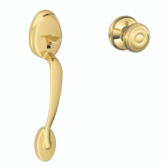 Schlage Residential FE285 - Plymouth Lower Half Handleset for Schlage Deadbolts with Georgian Knob