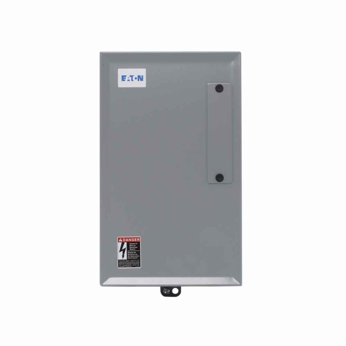 Eaton ECC03C2H4A C30CN mechanically held lighting contactor, 30 A, 277 V/60 Hz, 30 A, NEMA 3R, Painted steel, Four-pole, Electrically held, C30CN Series, Non-combination electrically and mechanically held