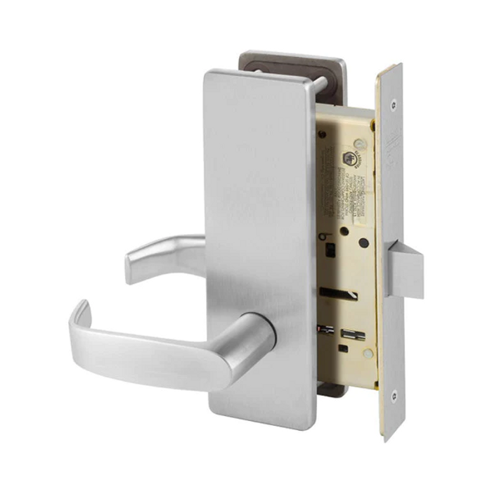Sargent 8200 Series - (8213) Communication or Exit Function Escutcheon Trim, Non-Keyed Heavy Duty Mortise Lock, Grade 1