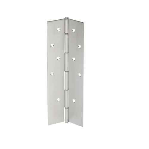 Ives 700 Stainless Steel Pin and Barrel Continuous Hinge, 1/4" Pin, 300 lb Capacity, Satin Stainless Steel Finish (630)
