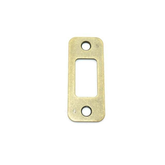 Schlage Residential Round Corner Strike Plate for F58 and F60 Deadbolts