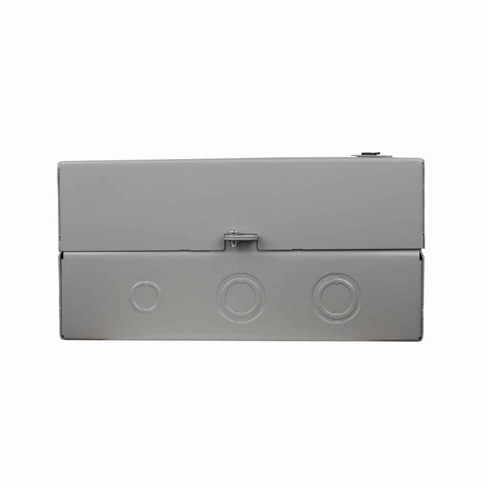 Eaton ECL04C1A6A-C30 A202 magnetically held lighting contactor, 30 A, 110 V/50 Hz, 120 V/60 Hz, 30 A, NEMA 1, Painted steel, 45 mm, 6-pole, A202 Series, Control wiring and two 250 V fuses in holder, Non-combo mechanically held and magnetically latche