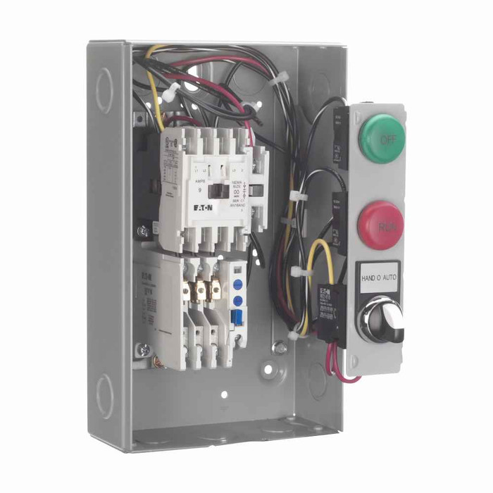 Eaton ECN0501BAA-A29 Freedom NEMA motor control starter, 220V/50 Hz-240V/60 Hz, NEMA 1, Non-combination non-reversing starter, NEMA size 0, Side-mounted, 1NO-1NC