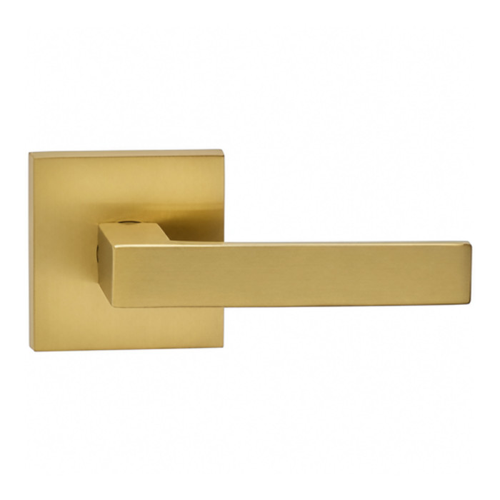 Omnia Omnia 930SQ Passage Interior Modern Lever Latchset with Square Rose OMN-930SQ-PA