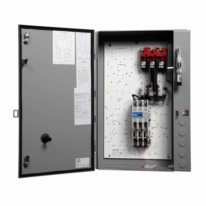 Eaton ECN1831CBG Freedom NEMA enclosed control , NEMA 1 , Combination non-reversing starter , With control power transformer , 100A/600V , Type R , Three-phase , 460V/60 Hz-440V/50 Hz primary, 120/60-110/50 secondary control power transformer
