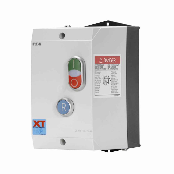 Eaton ECX09C5ASA-I XT IEC electronic motor starter, 120 V, NEMA 4X, Non-combination, 9 A, ON/OFF selector switch, 4-6 FLA, Non-reversing