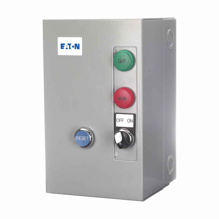 Eaton ECX09C1BAA-J XT IEC electronic motor starter, 240 V, NEMA 1, Non-combination, non-reversing starter, 9 A, 6-10 A, Three-phase