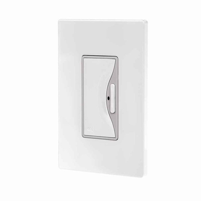 Eaton RF9575WS Z-Wave RF controller, Flush mounting, Z-Wave, Battery operated switch, 15A, White satin, Aspire, 60 Hz, 120V, Thermoplastic