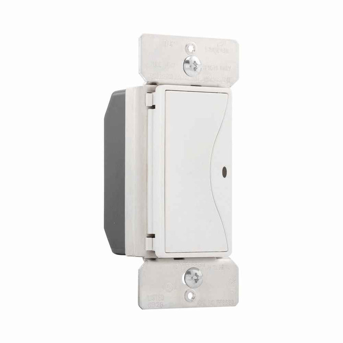 Eaton RF9520AW Z-Wave switch, Switch, 8A, 120V, Push pad, Alpine white, Three-way, Polycarbonate