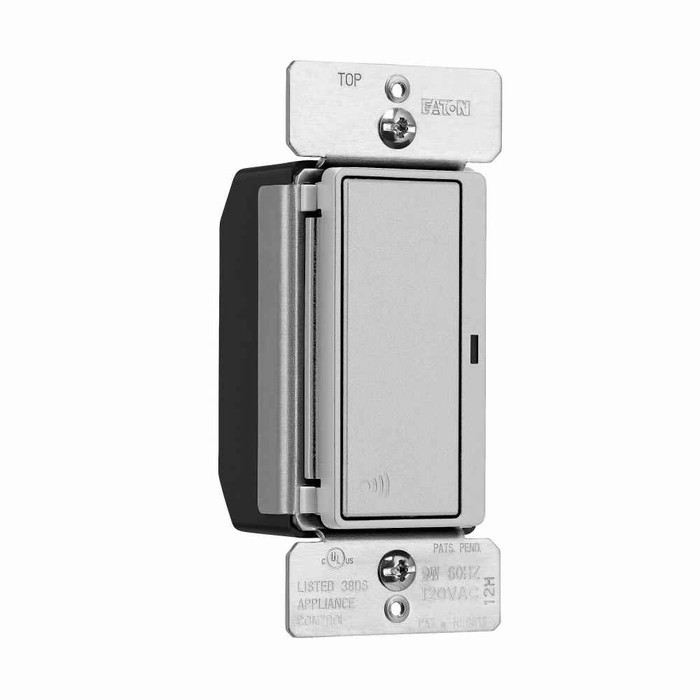 Eaton RF9617DSG Z-Wave plus accessory switch, Accessory switch, 120V, Wiring leads, Push button, Silver granite, Three-way, 32°F to 104°F (0°C to 40°C), Three-way, Polycarbonate, RF9601