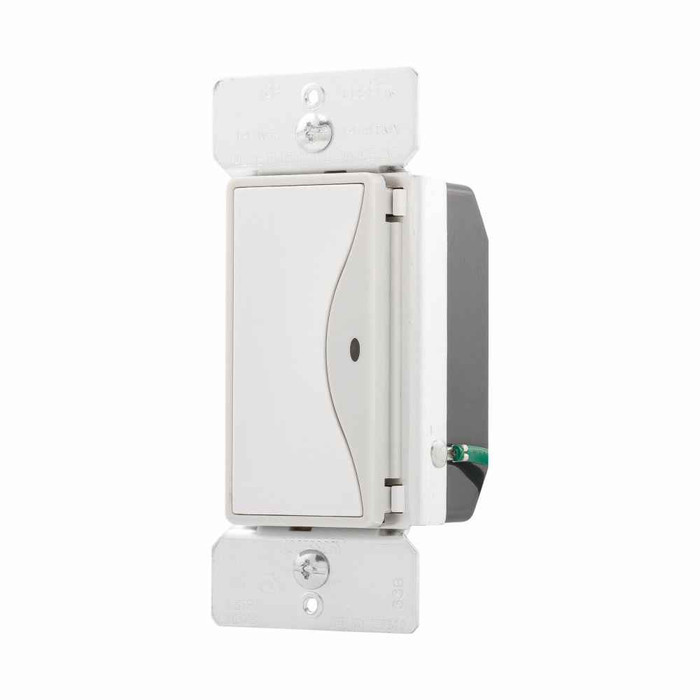 Eaton RF9520WS Z-Wave switch, Switch, 8A, 120V, Push pad, White satin, Three-way, Polycarbonate
