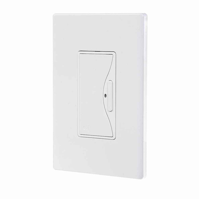 Eaton RF9575AW Z-Wave RF controller, Flush mounting, Z-Wave, Battery operated switch, 15A, Alpine white, Aspire, 60 Hz, 120V, Thermoplastic