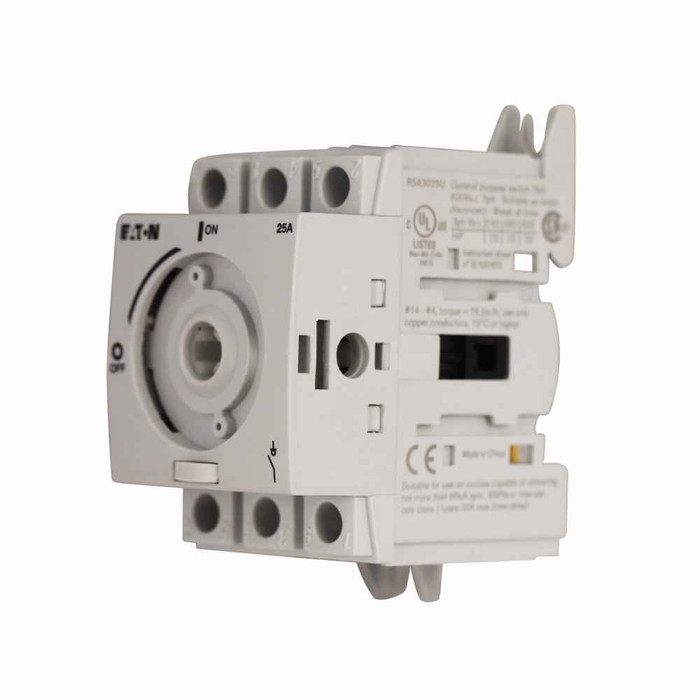 Eaton R5B3060U rotary disconnect switch, 60 A, Non-fusible, Three-pole, Rotary switch, R5 Series, 600 V
