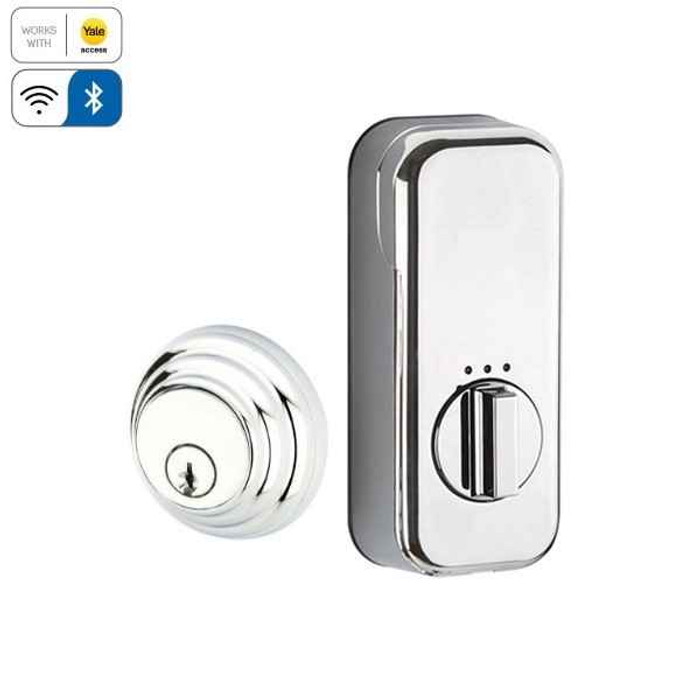 Emtek Emtek EMP8455 Low Profile Deadbolt - Classic Brass - Single Cylinder - EMPowered Upgrade EMTEK-EMP8455