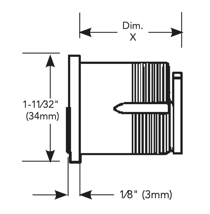 Sargent Sargent 140 Series Old-Style Complete Mortise Cylinders SGT-140